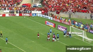 Petkovic cobra escanteio e o zagueiro Ronaldo Angelim marca de cabeça, o gol do Hexacampeonato Brasileiro do Flamengo 2009