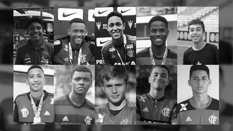 Garotos do Ninho que vieram a falecer na maior tragédia da história do Flamengo: Athila Paixão, Arthur Vinícius de Barros Silva Freitas, Bernardo Pisetta, Christian Esmério, Gedson Santos, Jorge Eduardo Santos, Pablo Henrique da Silva Matos, Rykelmo de Souza Vianna, Samuel Thomas Rosa e Vitor Isaías
