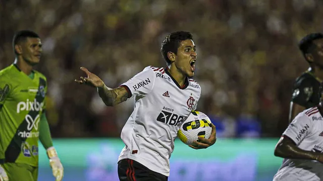 Pedro marca para o Flamengo na vitória por 2x1 sobre o Altos, pela Copa do Brasil 2022