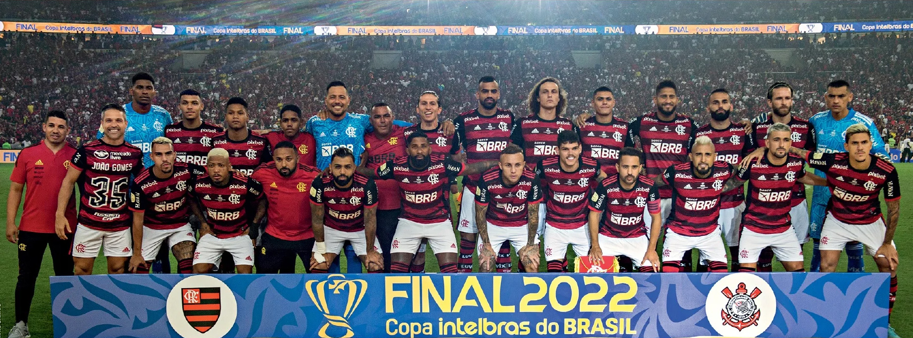 Time do Flamengo Tetracampeão da Copa do Brasil 2022