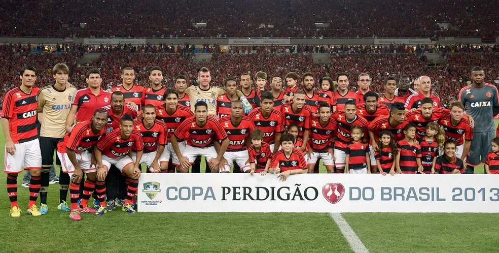 Time do Flamengo Tricampeão da Copa do Brasil 2013