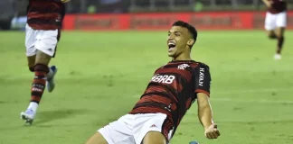 Victor Hugo marca o 2º gol do Flamengo na vitória por 2x0 sobre o Altos, pela Copa do Brasil 2022