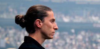 Filipe Luís em campo na Final da Copa do Brasil 2024