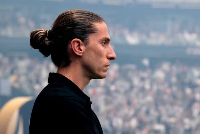 Filipe Luís em campo na Final da Copa do Brasil 2024