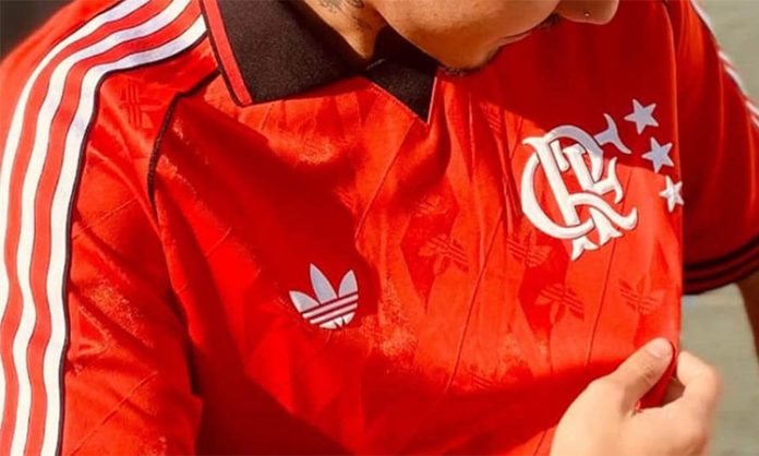 Camisa Flamengo adidas retrô anos 80