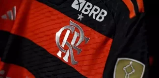 Camisa do Flamengo com o patrocínio do BRB