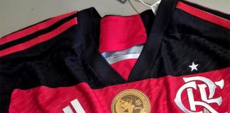 Camisa do Flamengo da despedida de Adriano Imperador