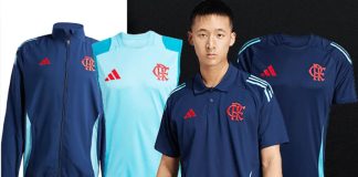 Camisas de treino do Flamengo azuis 2025