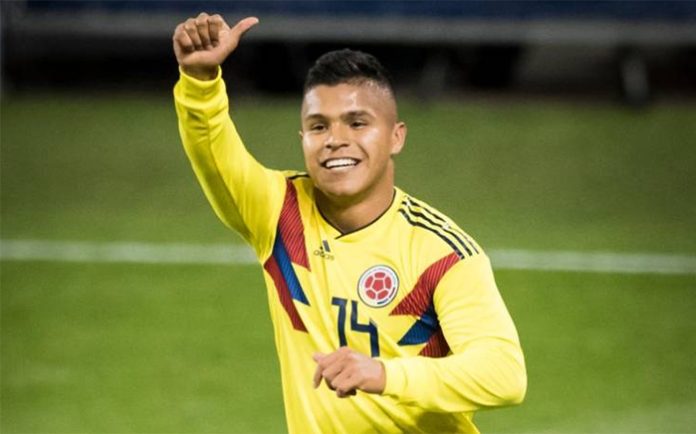 Cucho Hernández na Seleção da Colômbia