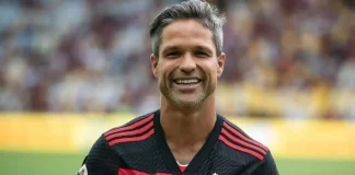 Diego Ribas na despedida do Adriano Imperador no Maracanã