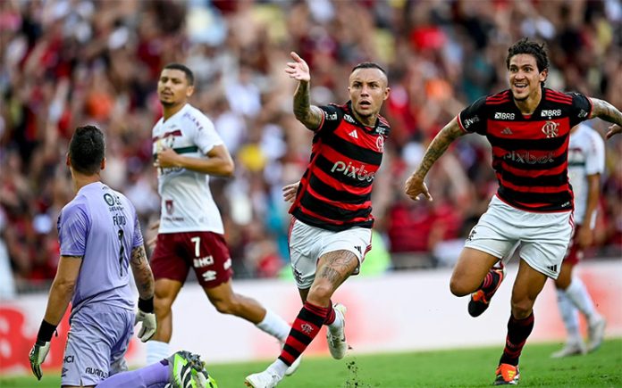 Everton Cebolinha e Pedro no Fla x Flu em 2024