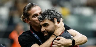 Filipe Luis e Gabigol pelo Flamengo 2024