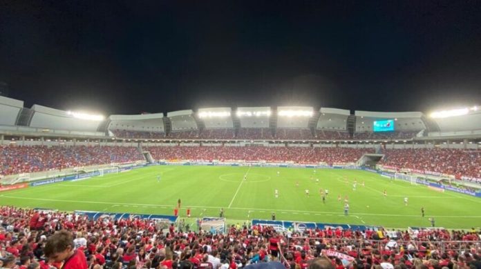 Flamengo na Arena das Dunas, em Natal-RN
