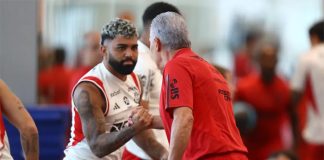 Gabigol e Tite no Flamengo 2024