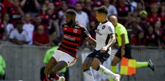 Gerson no jogo entre Flamengo x Botafogo em 2024