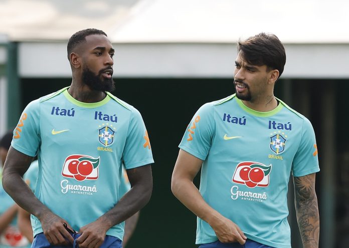Gerson e Lucas Paquetá na Seleção Brasileira