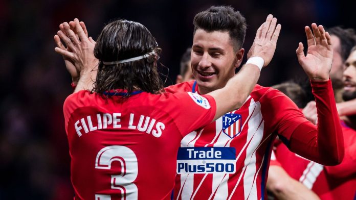 Giménez e Filipe Luís jogaram juntos no Atlético de Madrid