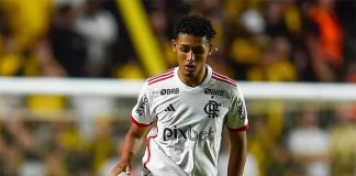 João Victor no sub-17 do Flamengo em 2024