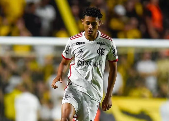 João Victor no sub-17 do Flamengo em 2024