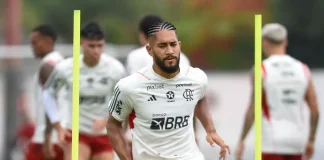 Pablo em treino do Flamengo