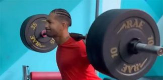 Pablo em treino físico antes de se reapresentar ao Flamengo