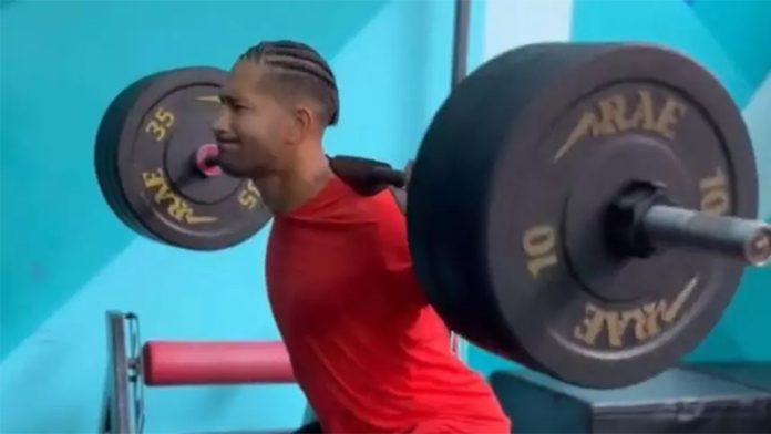 Pablo em treino físico antes de se reapresentar ao Flamengo