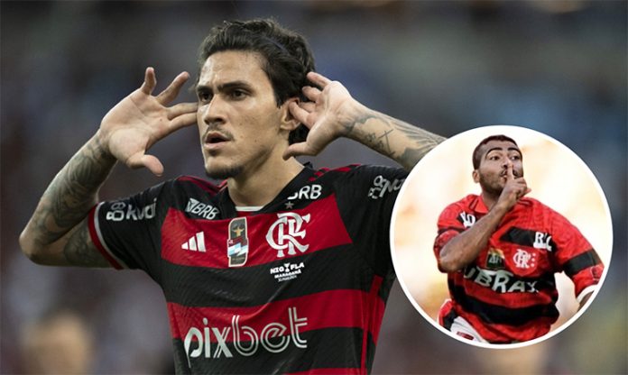 Pedro e Romário no Flamengo