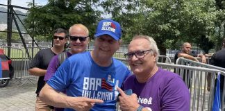 Raul Plassmann e Leandro nas eleições do Flamengo na Gávea