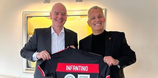 BAP e Infantino, presidente da Fifa, em NY 2025