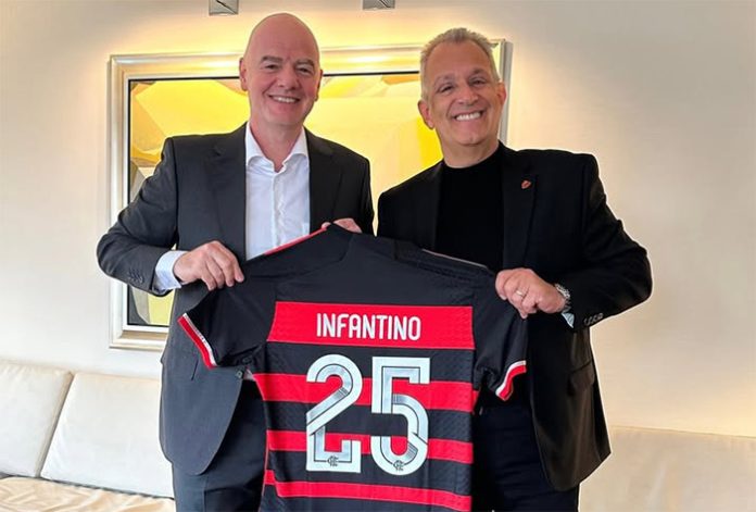BAP-Infantino-Presidente-Fifa-NY-160125 BAP e Infantino, presidente da Fifa, em NY 2025