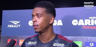 Carlinhos em entrevista após goleada do Flamengo sobre o Bangu
