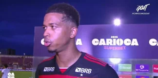 Carlinhos em entrevista após estreia do Flamengo no Carioca 2025