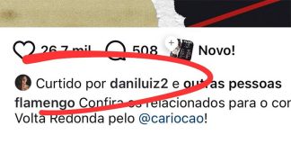 Danilo curte post do Flamengo