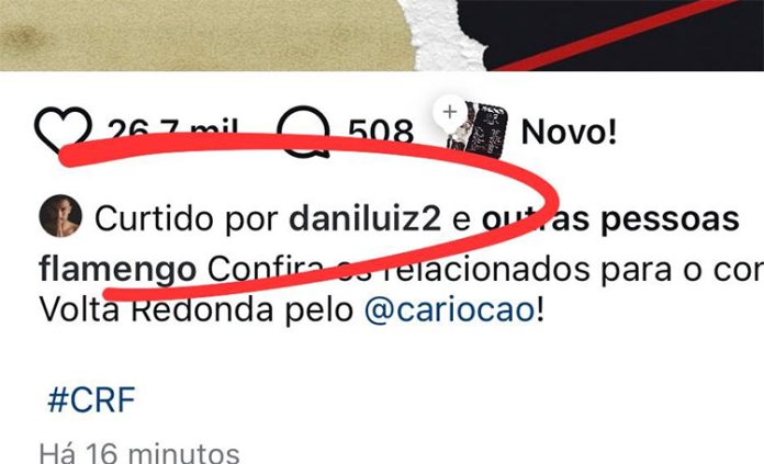 Danilo curte post do Flamengo
