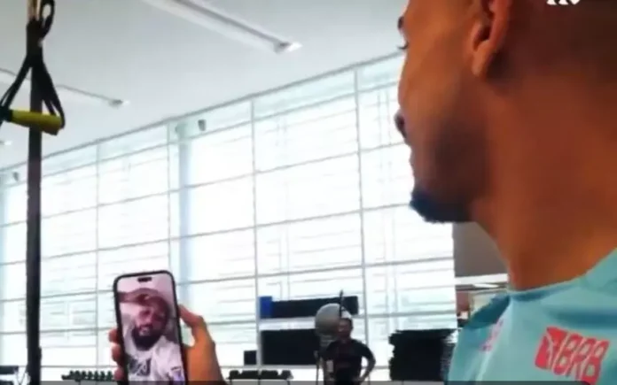 Danilo e Gerson em live no Ninho do Urubu