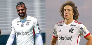 Fabrício Bruno e David Luiz deixaram o Flamengo