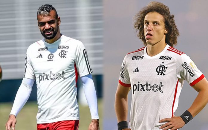 Fabrício Bruno e David Luiz deixaram o Flamengo