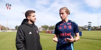Filipe Luís em entrevista a Fla TV