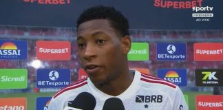 Gonzalo Plata em entrevista após vitória do Flamengo por 2x0 sobre o Volta Redonda
