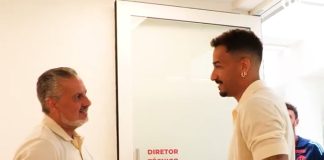 José Boto e Danilo na chegada do lateral direito ao Flamengo