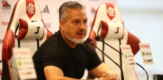 José Boto em entrevista coletiva no Ninho do Urubu 2025