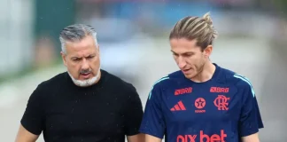 José Boto e Filipe Luís no Ninho do Urubu 2025