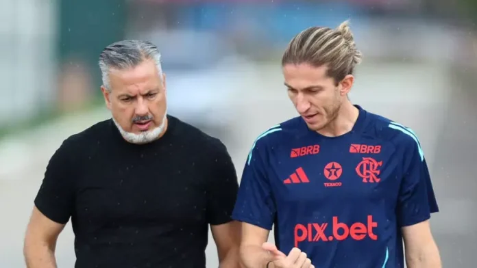 José Boto e Filipe Luís no Ninho do Urubu 2025