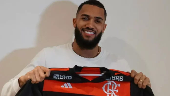 Juninho com a camisa do Flamengo