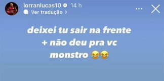 Lorran e Ryan Lucas no treino do Flamengo 2025
