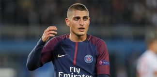 Marco Verratti em campo pelo PSG
