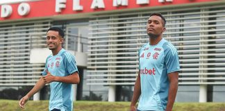 Matheus Gonçalves e Alex Sandro no Ninho do Urubu 2025