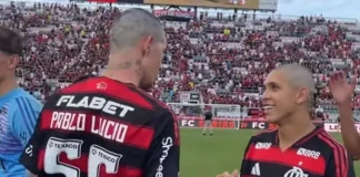 Pablo Lúcio em campo pelo Flamengo 2025