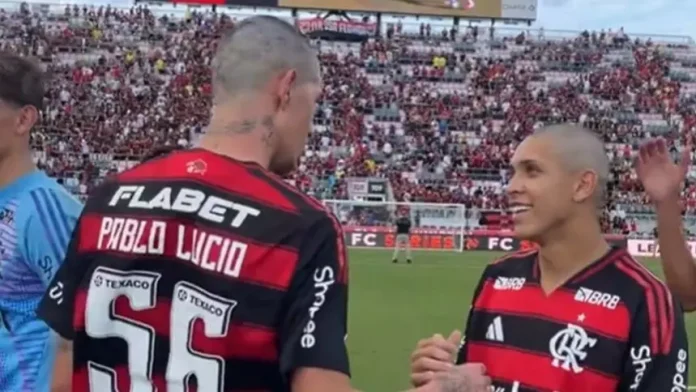 Pablo Lúcio em campo pelo Flamengo 2025
