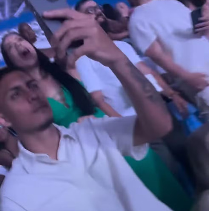 Dyogo Alves passou a virada em show evangélico no Parque Olímpico — Foto: Reprodução